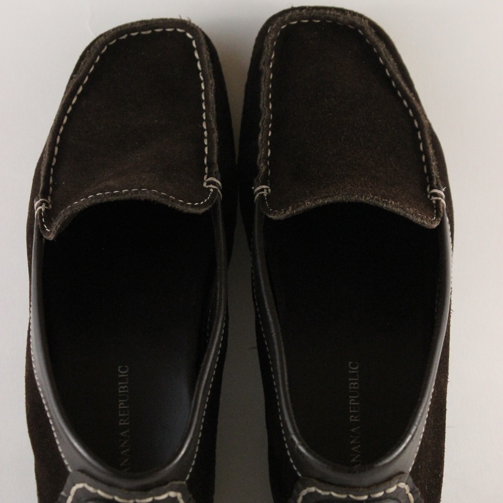 Banana Republic Chocolate Suede Driving Shoes